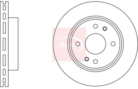 Apec DSK2972 Brake Disc - 1