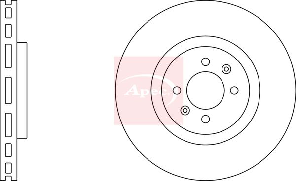 Apec DSK2973 Brake Disc - 1