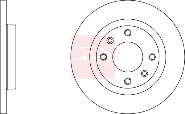 Apec DSK2974 Brake Disc - 1