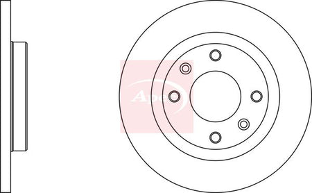 Apec DSK2974 Brake Disc - 1