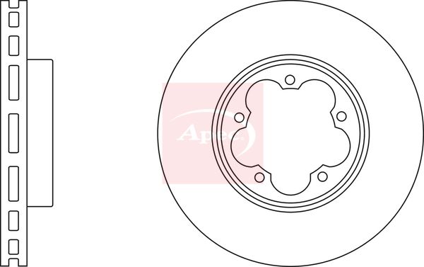 Apec DSK2975 Brake Disc - 1