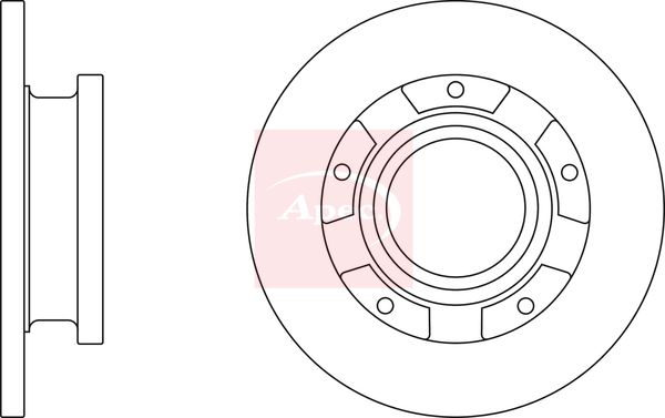 Apec DSK2978 Brake Disc - 1