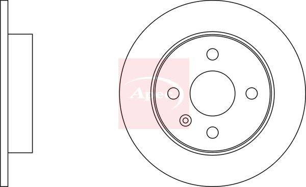 Apec DSK297 Brake Disc - 3