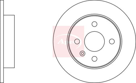 Apec DSK297 Brake Disc - 3