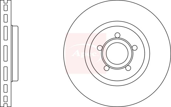 Apec DSK2980 Brake Disc - 1