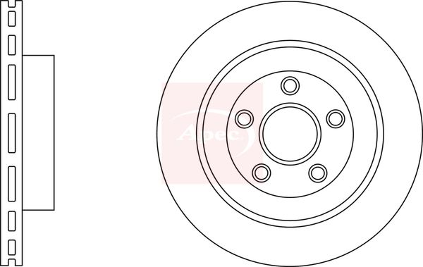 Apec DSK2985 Brake Disc - 1