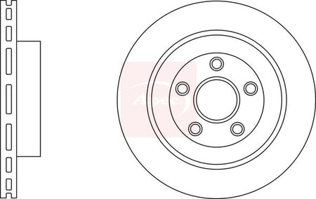 Apec DSK2985 Brake Disc - 1