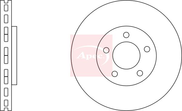 Apec DSK2986 Brake Disc - 1
