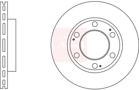 Apec DSK2988 Brake Disc - 1