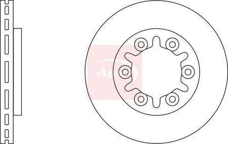 Apec DSK2989 Brake Disc - 1