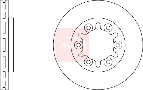Apec DSK2989 Brake Disc - 1