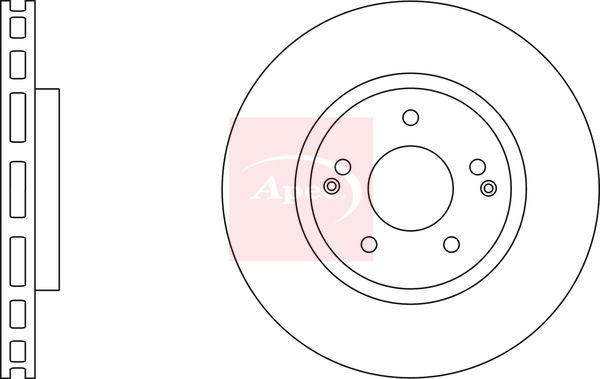 Apec DSK2994 Brake Disc - 1
