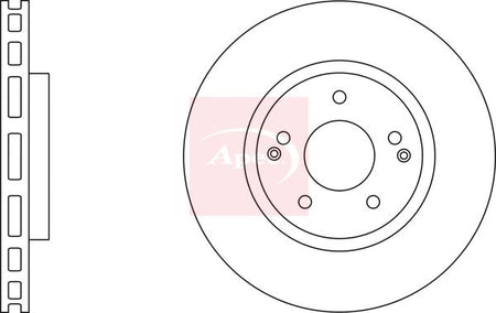 Apec DSK2994 Brake Disc - 1