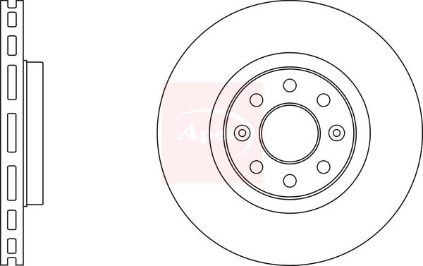 Apec DSK2998 Brake Disc - 1