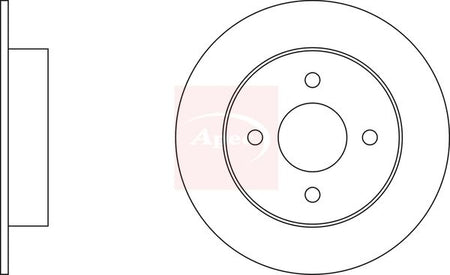 Apec DSK299 Brake Disc - 1