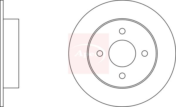 Apec DSK299 Brake Disc - 1