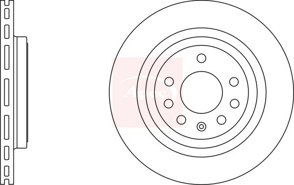 Apec DSK3002 Brake Disc - 1