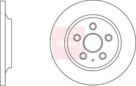 Apec DSK3010 Brake Disc - 1