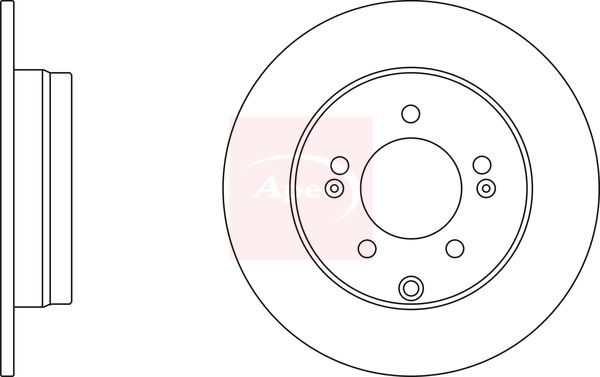 Apec DSK3017 Brake Disc - 1