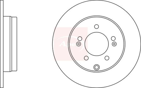 Apec DSK3017 Brake Disc - 1