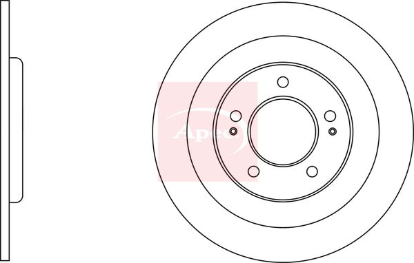 Apec DSK3018 Brake Disc - 1