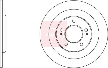 Apec DSK3018 Brake Disc - 1