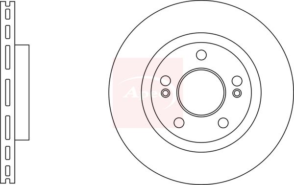 Apec DSK3019 Brake Disc - 1