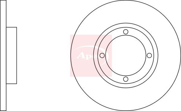 Apec DSK301 Brake Disc - 2