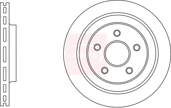 Apec DSK3022 Brake Disc - 1