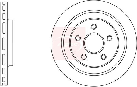 Apec DSK3022 Brake Disc - 1
