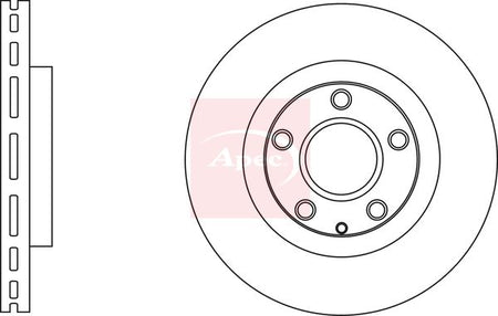 Apec DSK3023 Brake Disc - 1