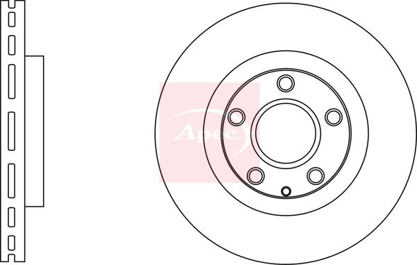 Apec DSK3023 Brake Disc - 1