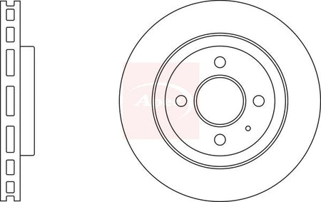 Apec DSK3026 Brake Disc - 1