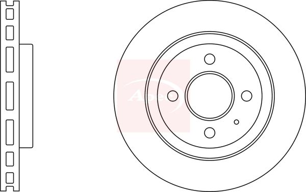 Apec DSK3026 Brake Disc - 1
