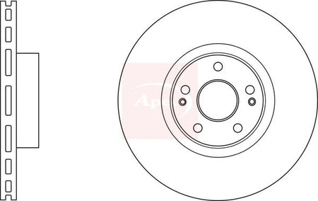 Apec DSK3028 Brake Disc - 1
