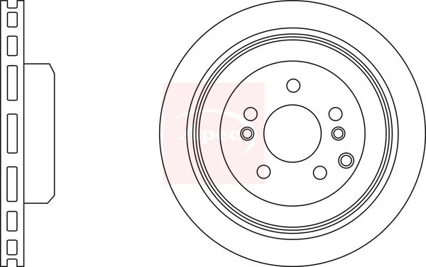 Apec DSK3029 Brake Disc - 1