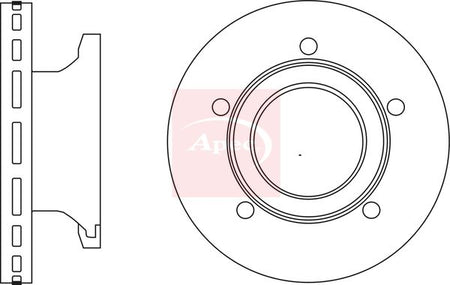 Apec DSK3032 Brake Disc - 1