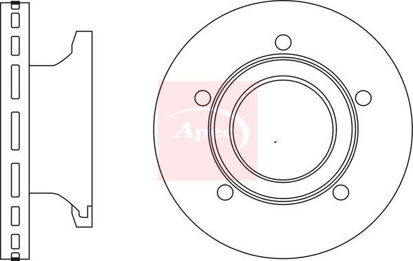 Apec DSK3032 Brake Disc - 1