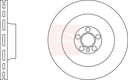 Apec DSK3034 Brake Disc - 1