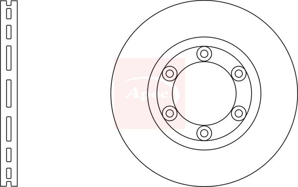 Apec DSK3037 Brake Disc - 1