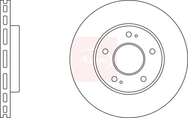 Apec DSK3038 Brake Disc - 1