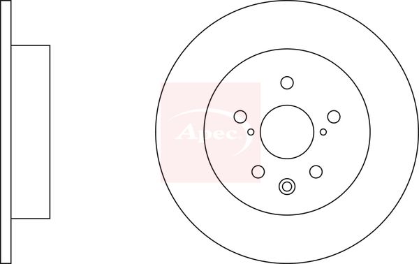Apec DSK3039 Brake Disc - 1