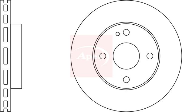 Apec DSK303 Brake Disc - 1