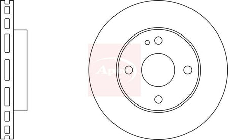 Apec DSK303 Brake Disc - 1