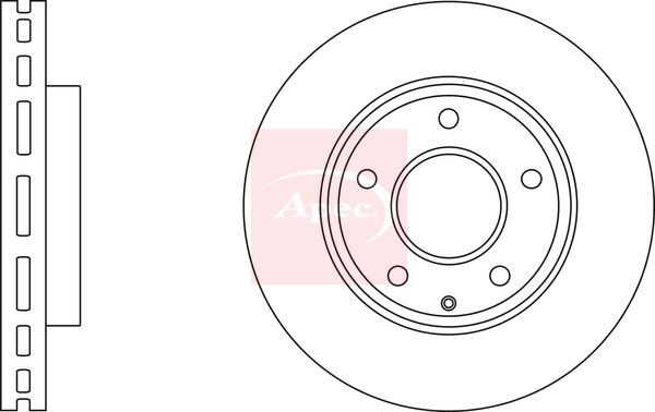Apec DSK3044 Brake Disc - 1