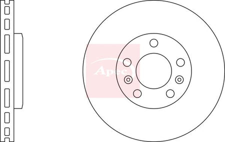 Apec DSK3045 Brake Disc - 1