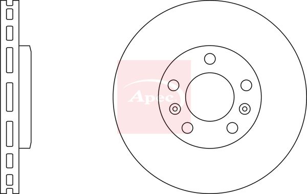 Apec DSK3045 Brake Disc - 1
