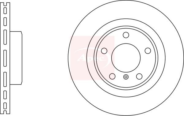 Apec DSK3049 Brake Disc - 1