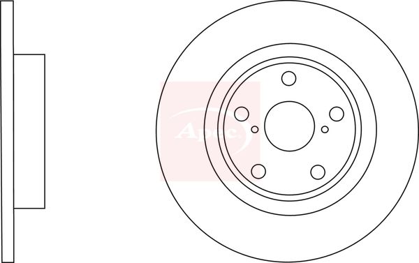 Apec DSK3053 Brake Disc - 1