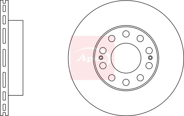 Apec DSK3055 Brake Disc - 1